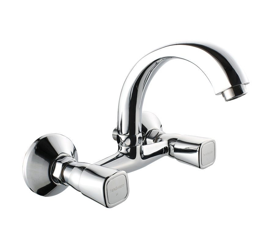 Hindware F740023 - Dove Sink Mixer With Swivel (Wall Mounted)