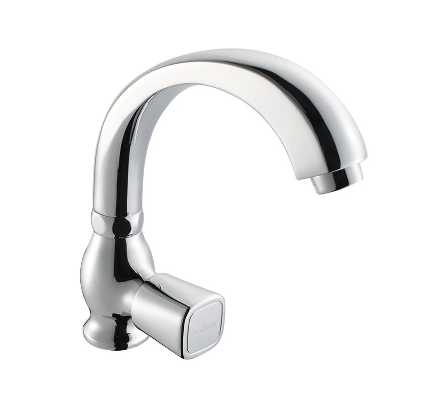 Hindware F740034 - Dove Sink Cock With Swivel (Deck Mounted)