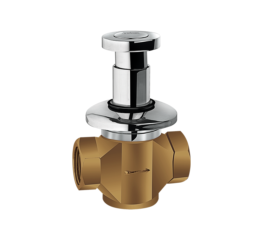 Hindware F850020 - Flush Cock 25 mm-Push Type Spring Loaded