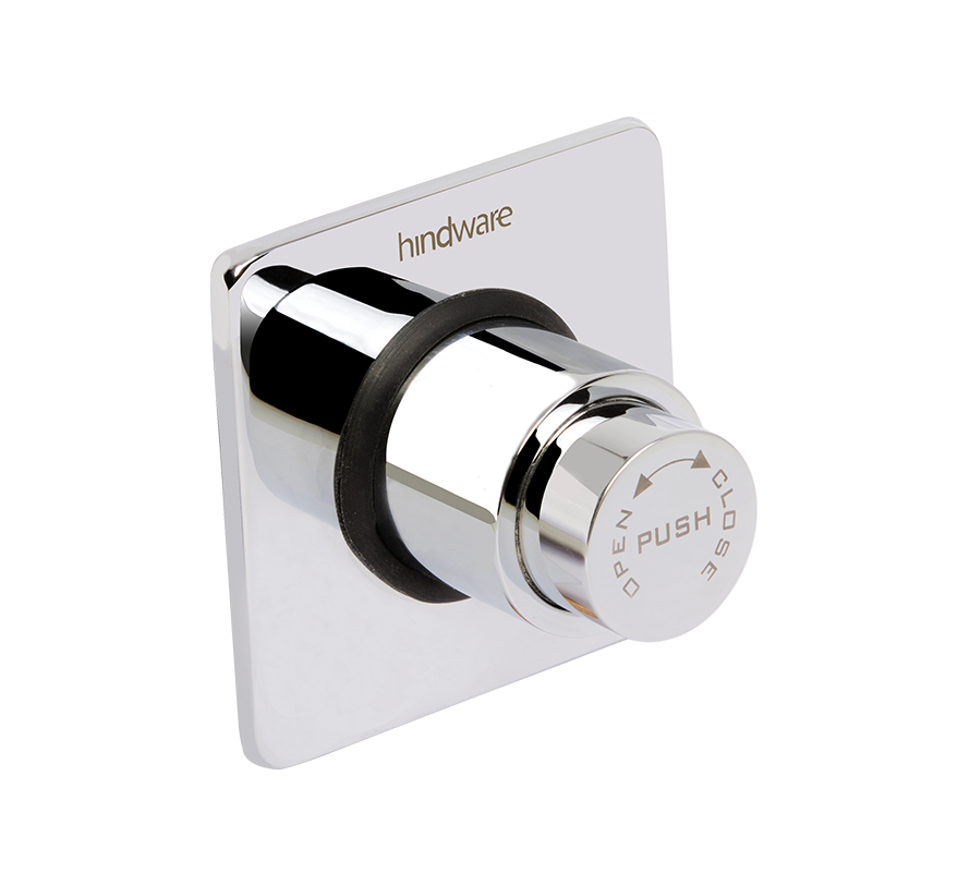Hindware F860045 - Plus Flush Valve -32 mm Single Flush (Square)