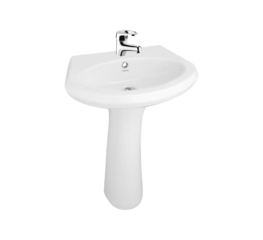 Hindware Ariel 10100 Pedestal Wash Basin 55 × 40 × 79 cm