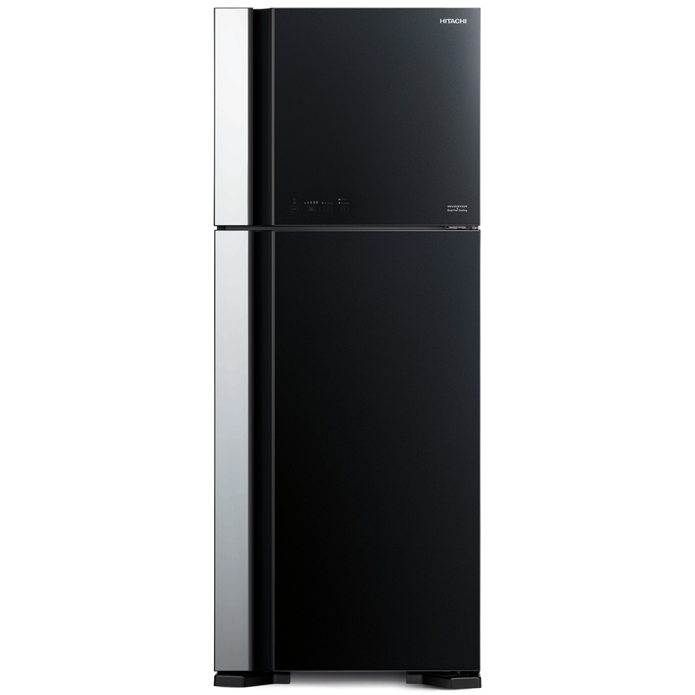 Hitachi 450L Capacity Double Door Refrigerator Black RVG540PUN3 GBK 