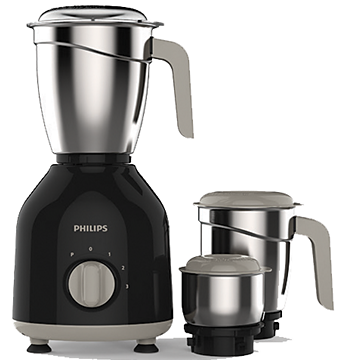Philips Mixer Grinder 750 W (Black, 3 Jars) HL7756/00