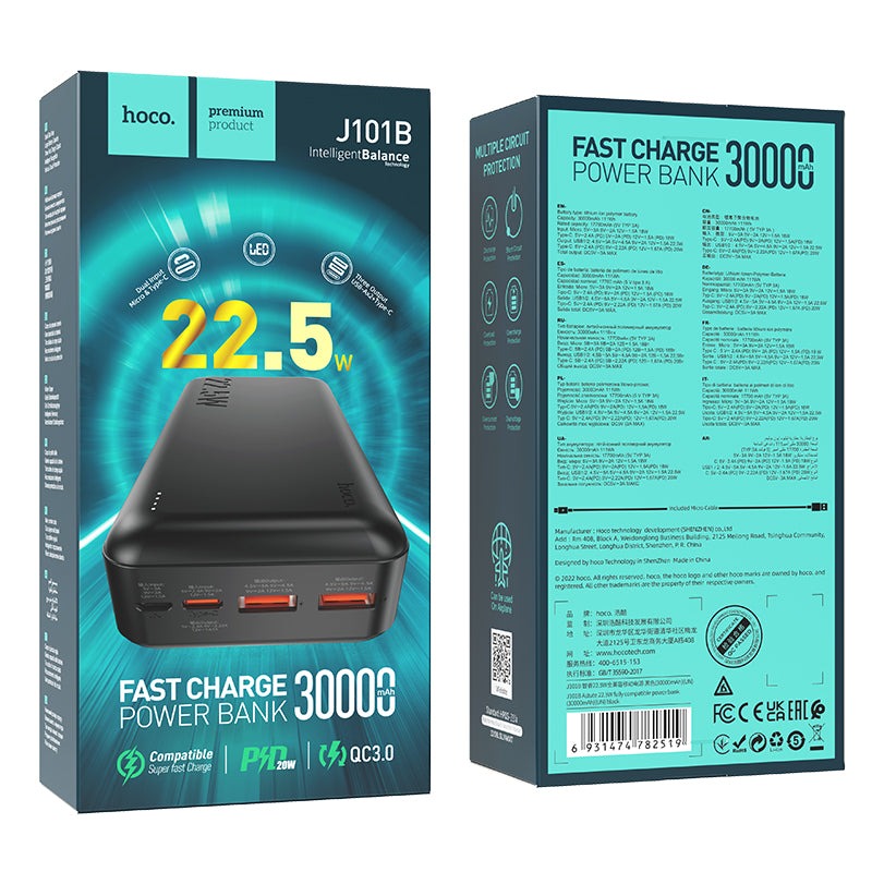 Hoco J101B Astute 22.5W Fully Compatible Power bank