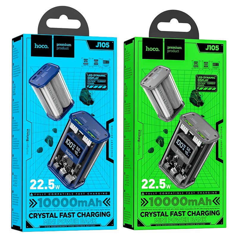 Hoco J105 Discovery Edition 22.5W Fully Compatible Power Bank(10000mAh)