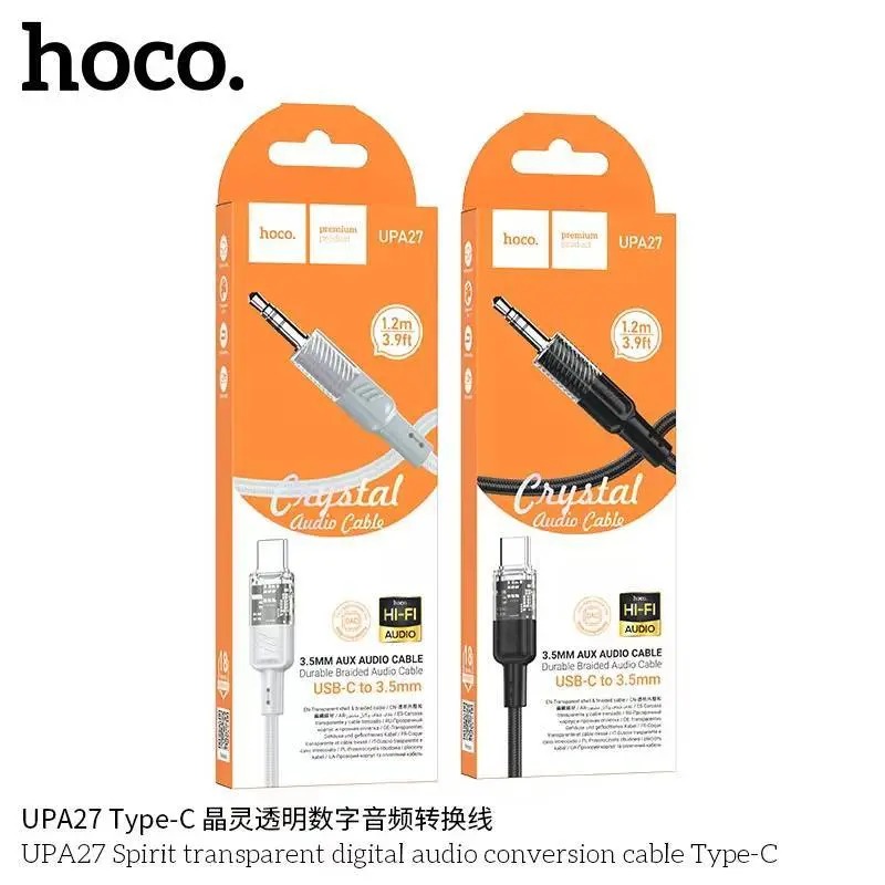 Hoco Upa27 Spirit Transparent Digital Audio Conversion Cable Type-C