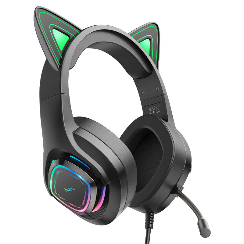 Hoco W107 Cute Cat Ears Wired Gaming Headphone