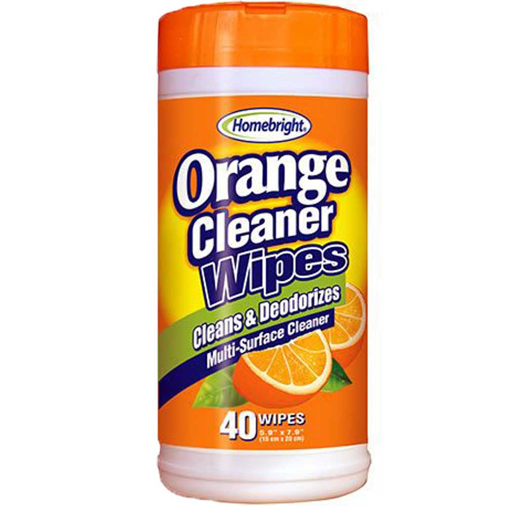 Homebright Orange Cleaner Wipes 40wipes