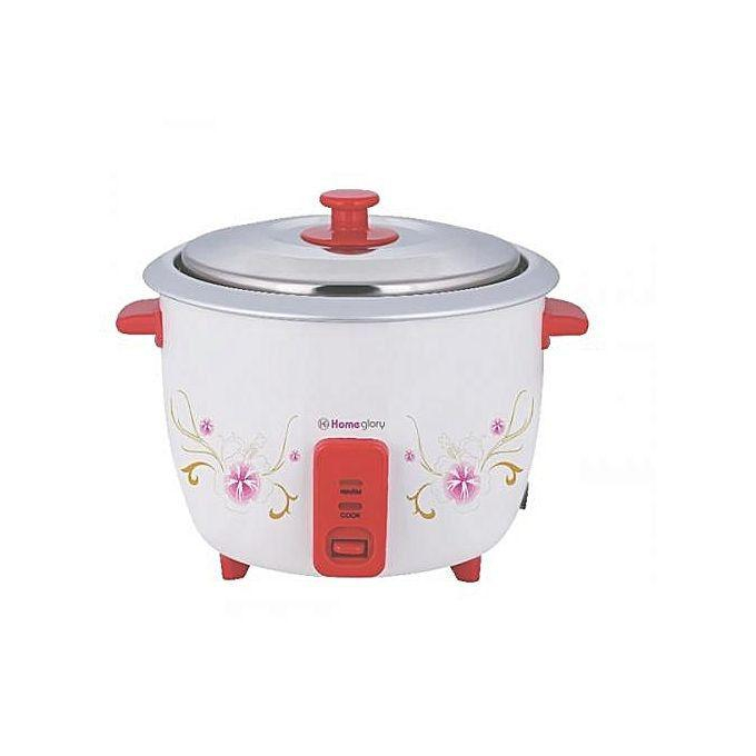 Homeglory HG-RC105 1.5 Litre Drum Model Pearl Rice Cooker - White