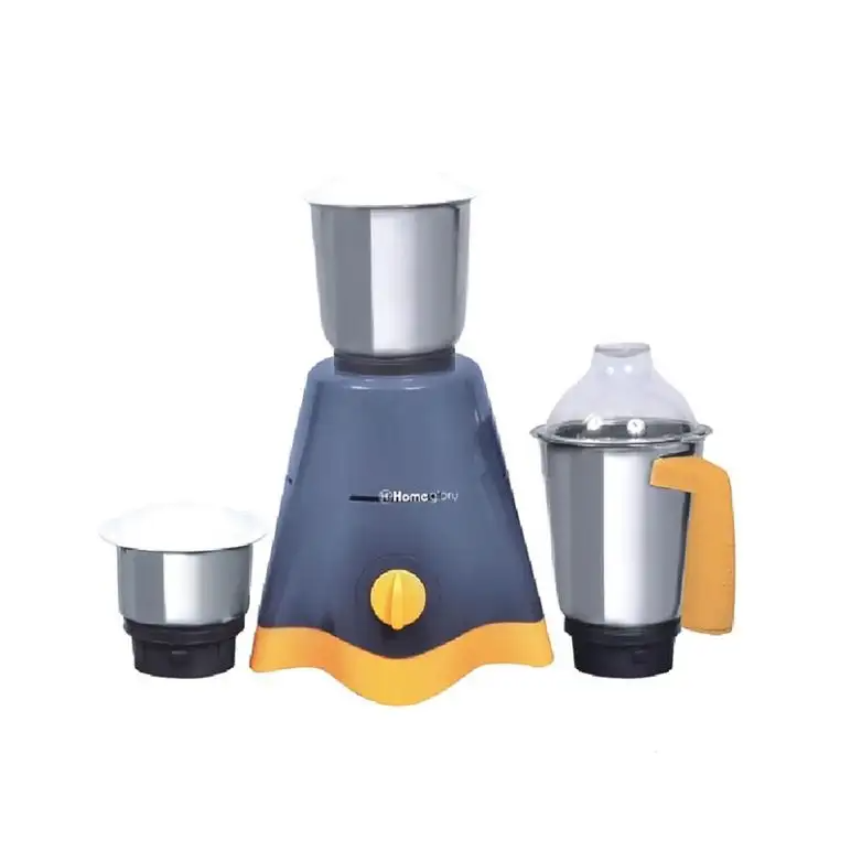 Homeglory MG-105 Force 3 Jar 700W Mixer Grinder (Grey/Yellow)