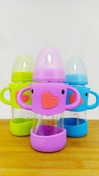 Laughing Buddha - Honey Baby Glass Bottle with Silicone Base