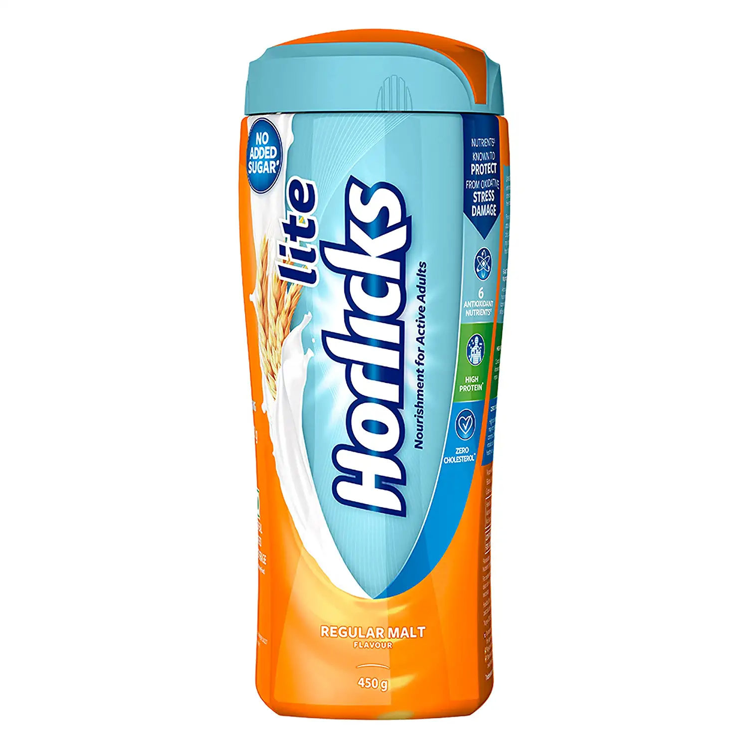 Horlicks Lite No Added Sugar Regular Malt 450G