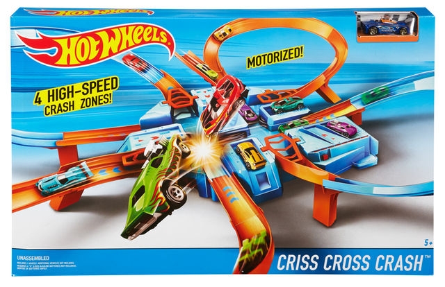 Hot Wheels Criss Cross Crash Track Set DTN42