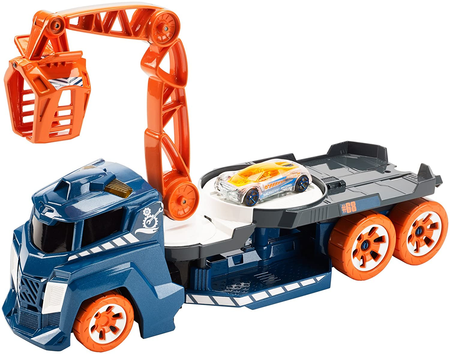 Hot Wheels Spinning Sound Crane Vehicle DJC70