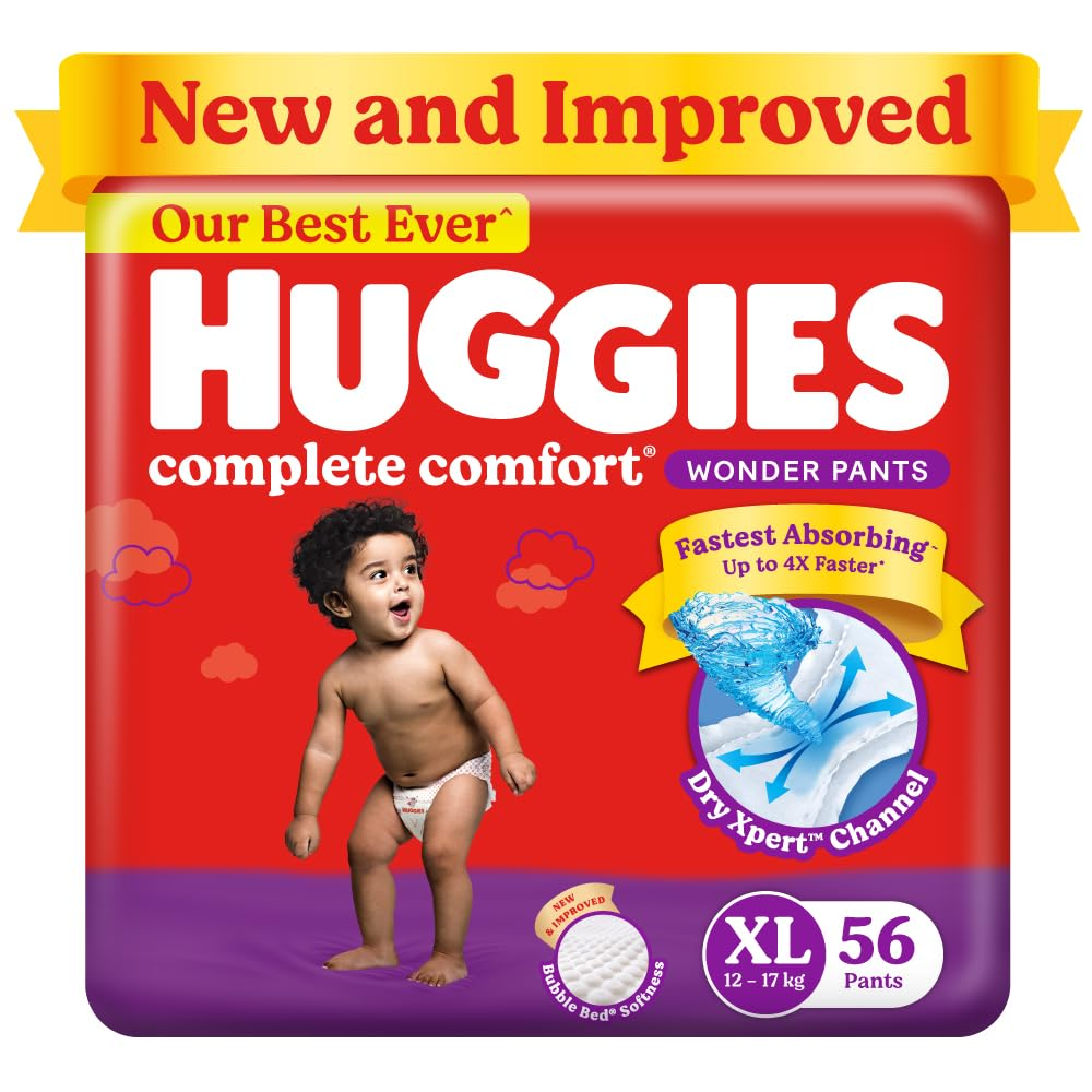 Huggies Wonder Pants XL Size 56 Diapers - XL 56 piece for 12-17kg