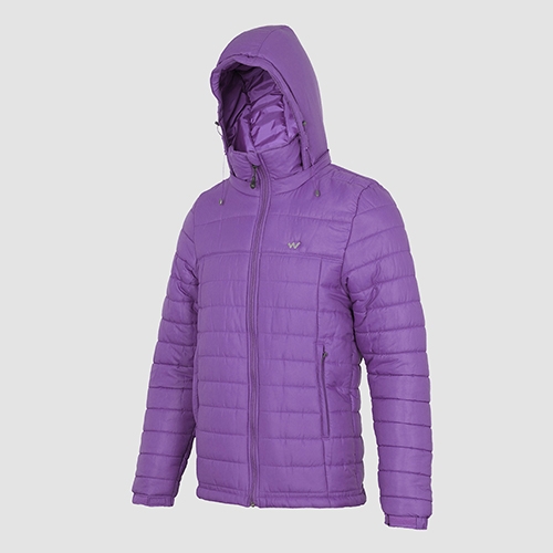 Wildcraft Women's Husky Jacket Pro for Winter-Purple-M