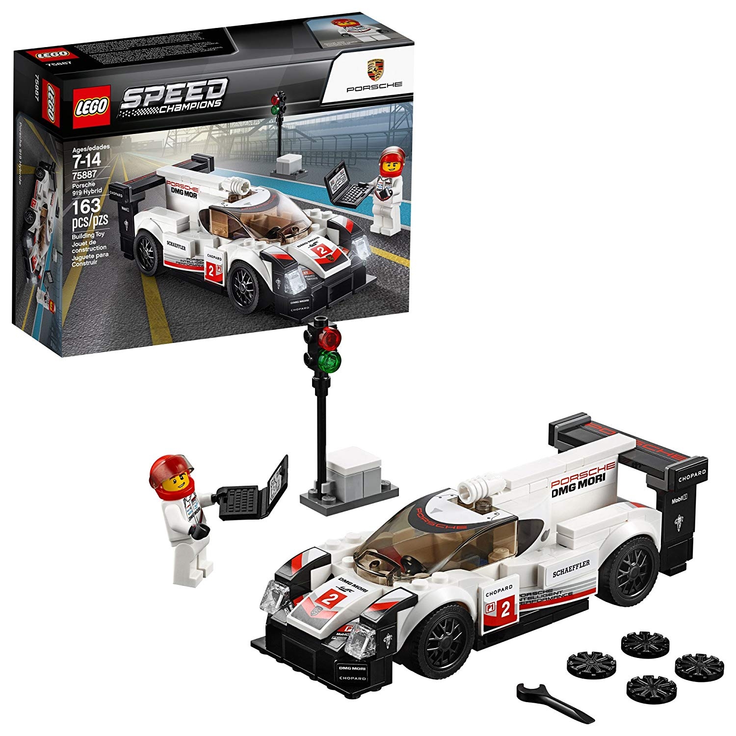 LEGO Speed Champions Porsche 919 Hybrid Building Kit (163 Piece)LEGO- 75887 