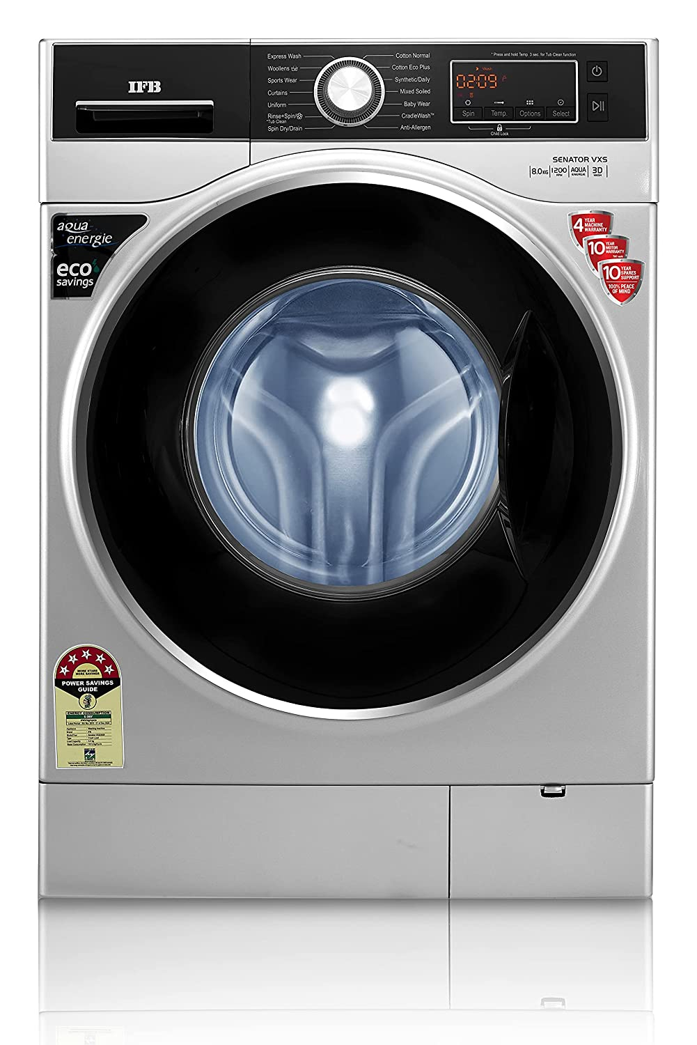 IFB Senator VSS Fully-Automatic Front Loading Washing Machine 8 Kg