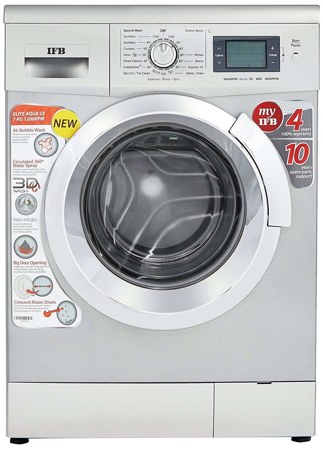 IFB Fully Automatic Front Load Washing Machine / Elite Aqua SX / 7 kg