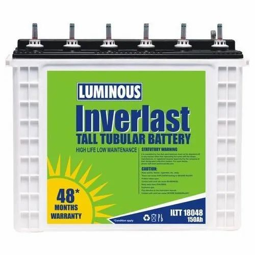 Luminous Inverlast  ILTT 18048N 150 Ah Tall Tubular Inverter Battery for Home, Office & Shops