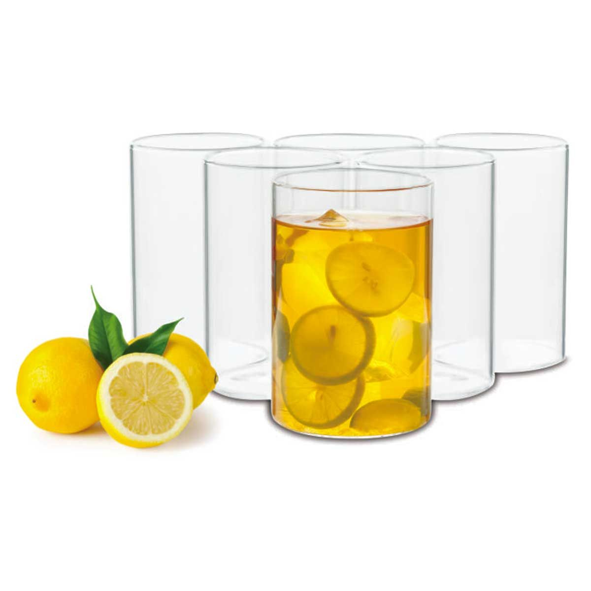 Ilusion Borosilicate Glass Regular, Set Of 6 Pcs.