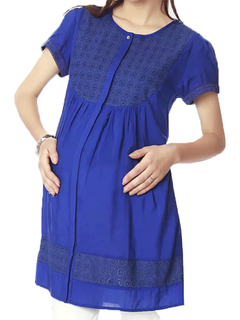 Nine Maternity Tunic In Blue 5543