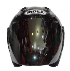 Index Adventure Open Face Black Helmet