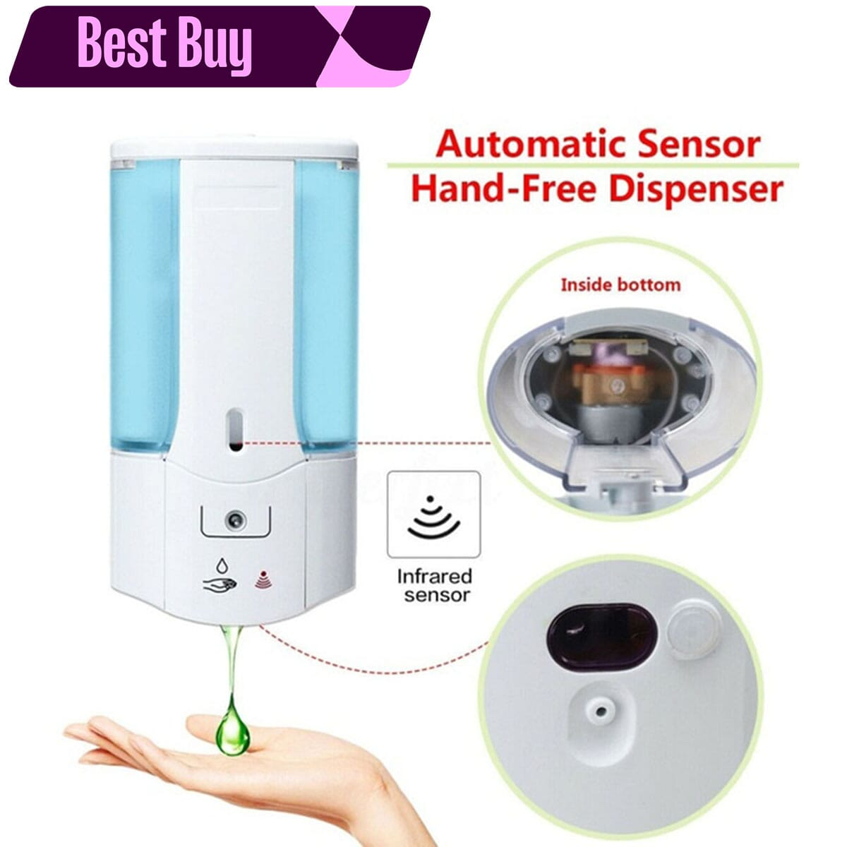 450ml Wall Mounted Automatic Soap Dispenser