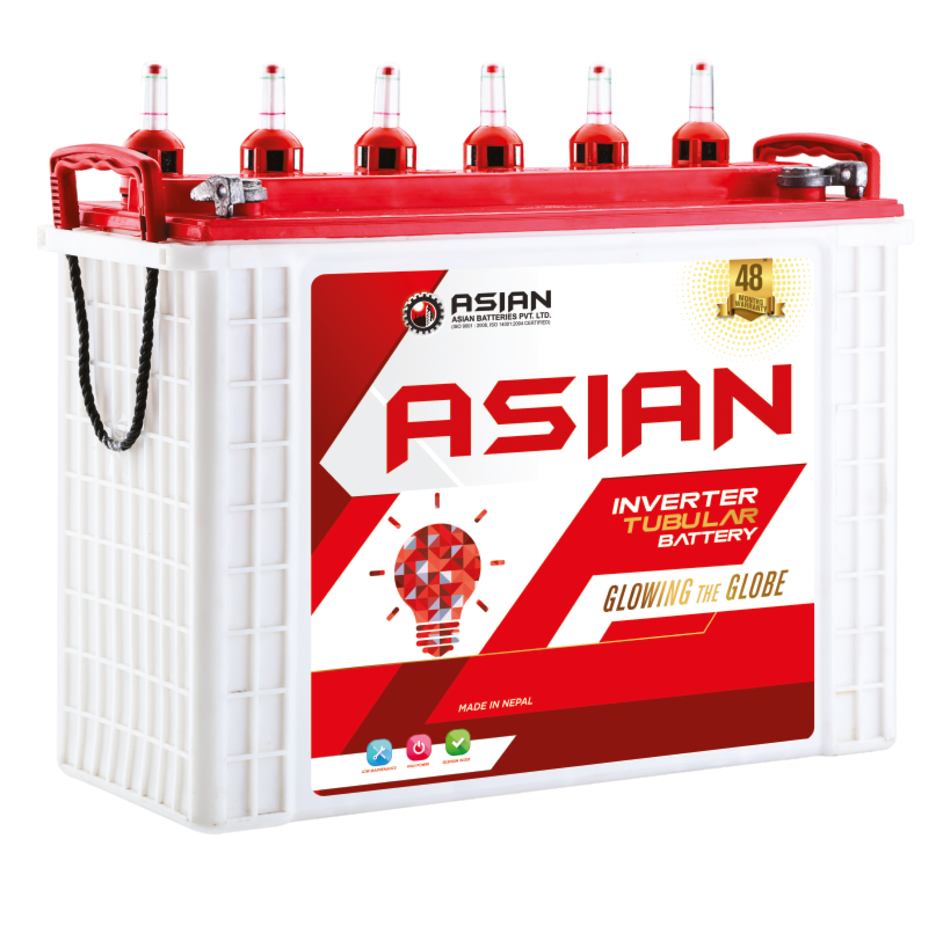 Asian Batteries | Inverter Tubular Batteries| AB180TB | 12V 180AH
