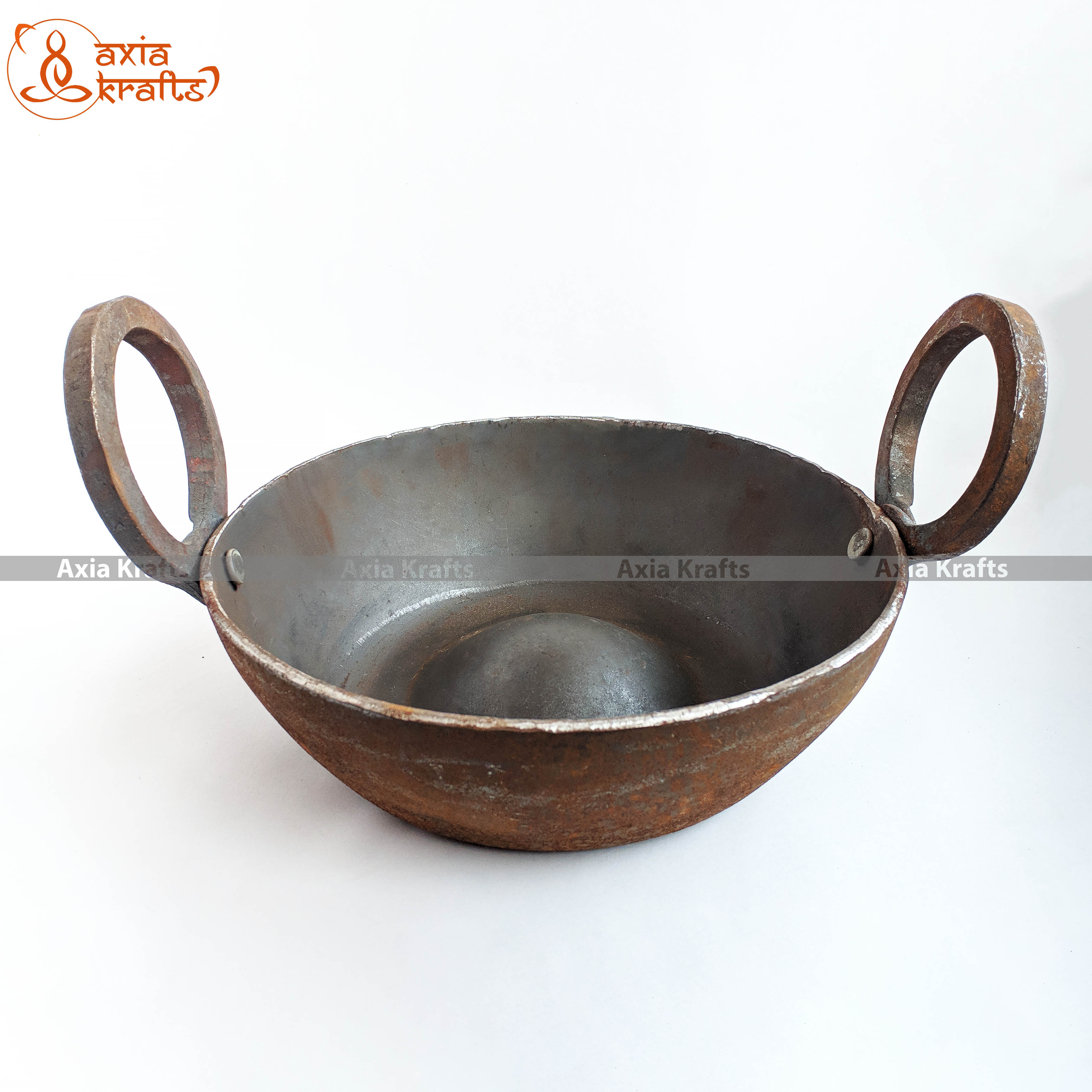 Axia Krafts Iron Fry Pan Sel Roti Tai Bread Maker ( Heavy ) - 21.5 Cms - 1.820 Kgs 