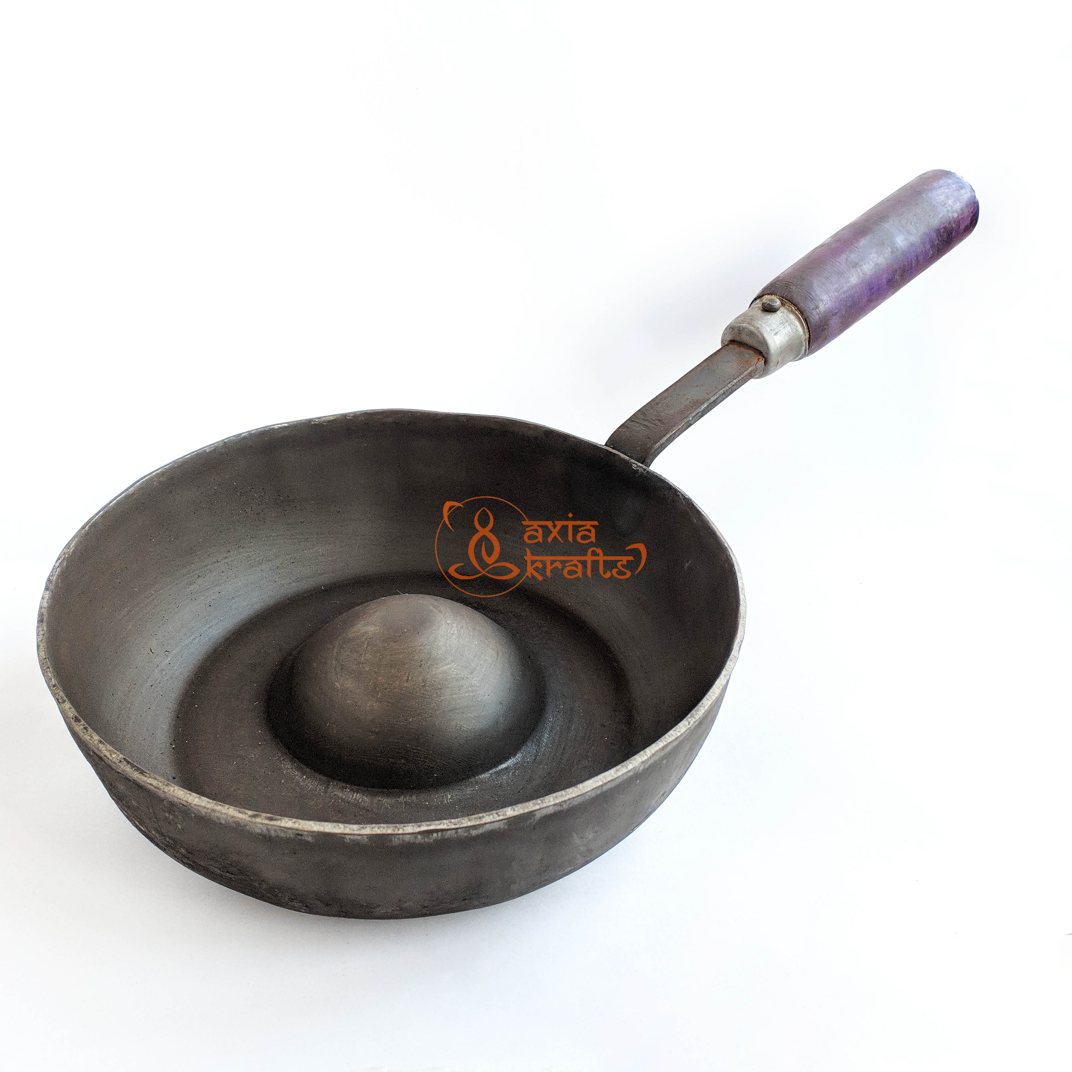 Axia Krafts Iron Fry Pan Sel Roti Tai Bread Maker ( Heavy ) - 21.2 Cms - 1.560 Kgs 