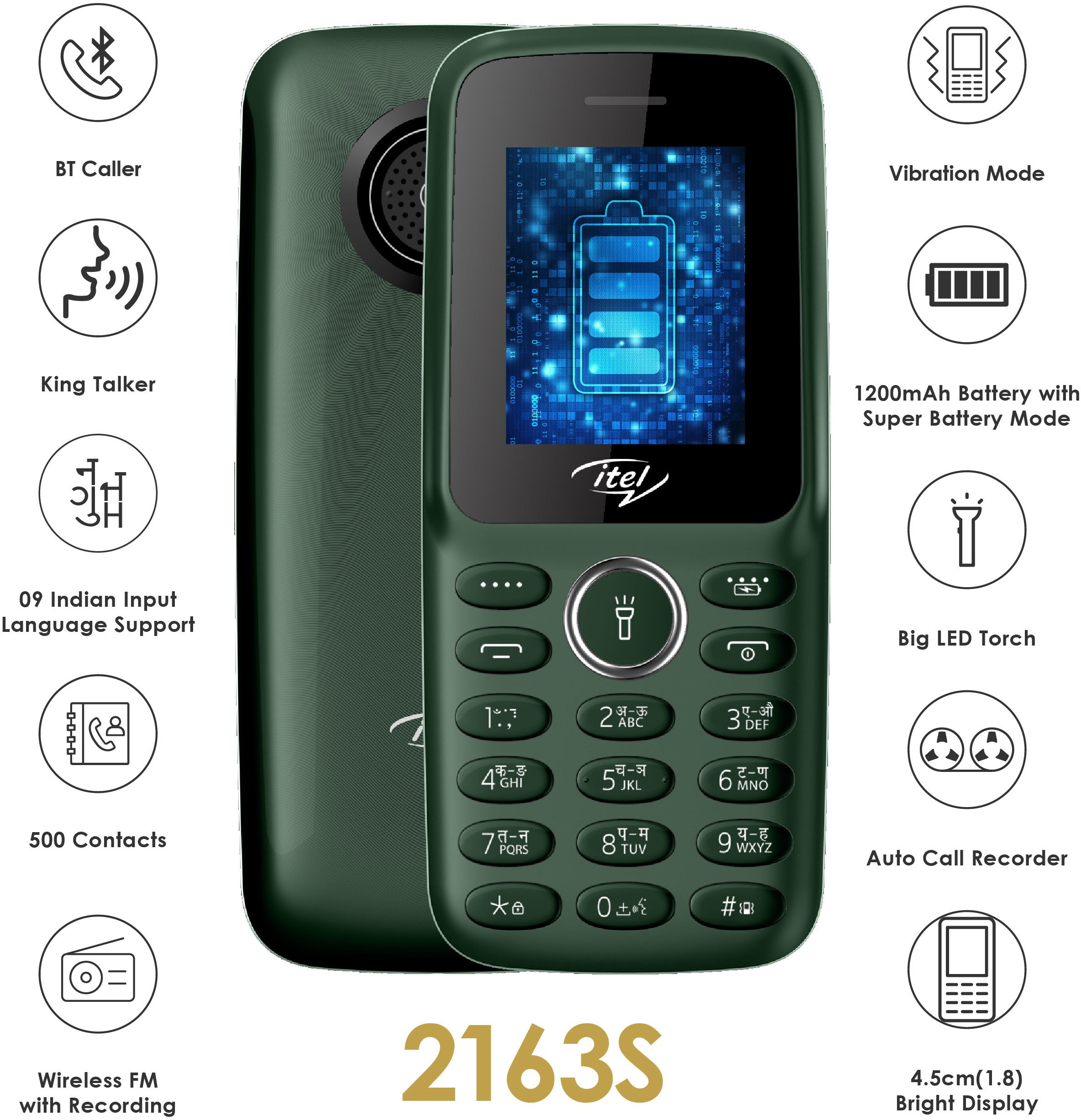 Itel It2163s-Dark Green