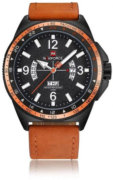Naviforce Casual Leather Watch Quartz Movement NF9103