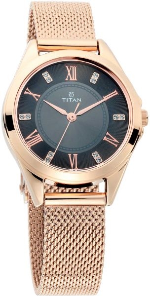 Titan Sparkle Slate Grey Dial Analog Watch for Women 2565WM01