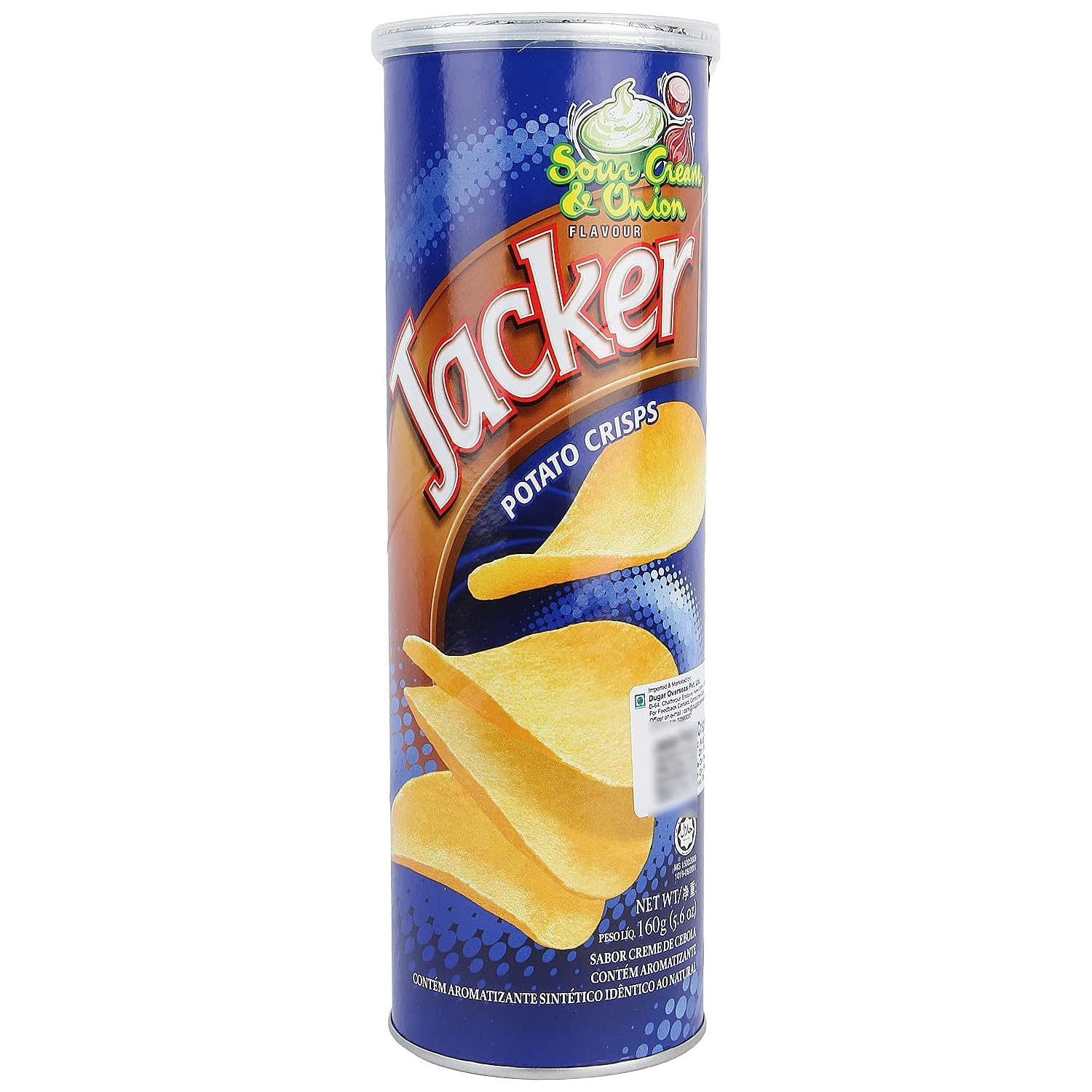Jacker Sour Cream & Onion 160gm