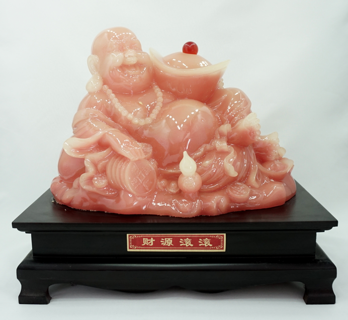 Laughing Buddha - Jade Chinese Buddha Laying