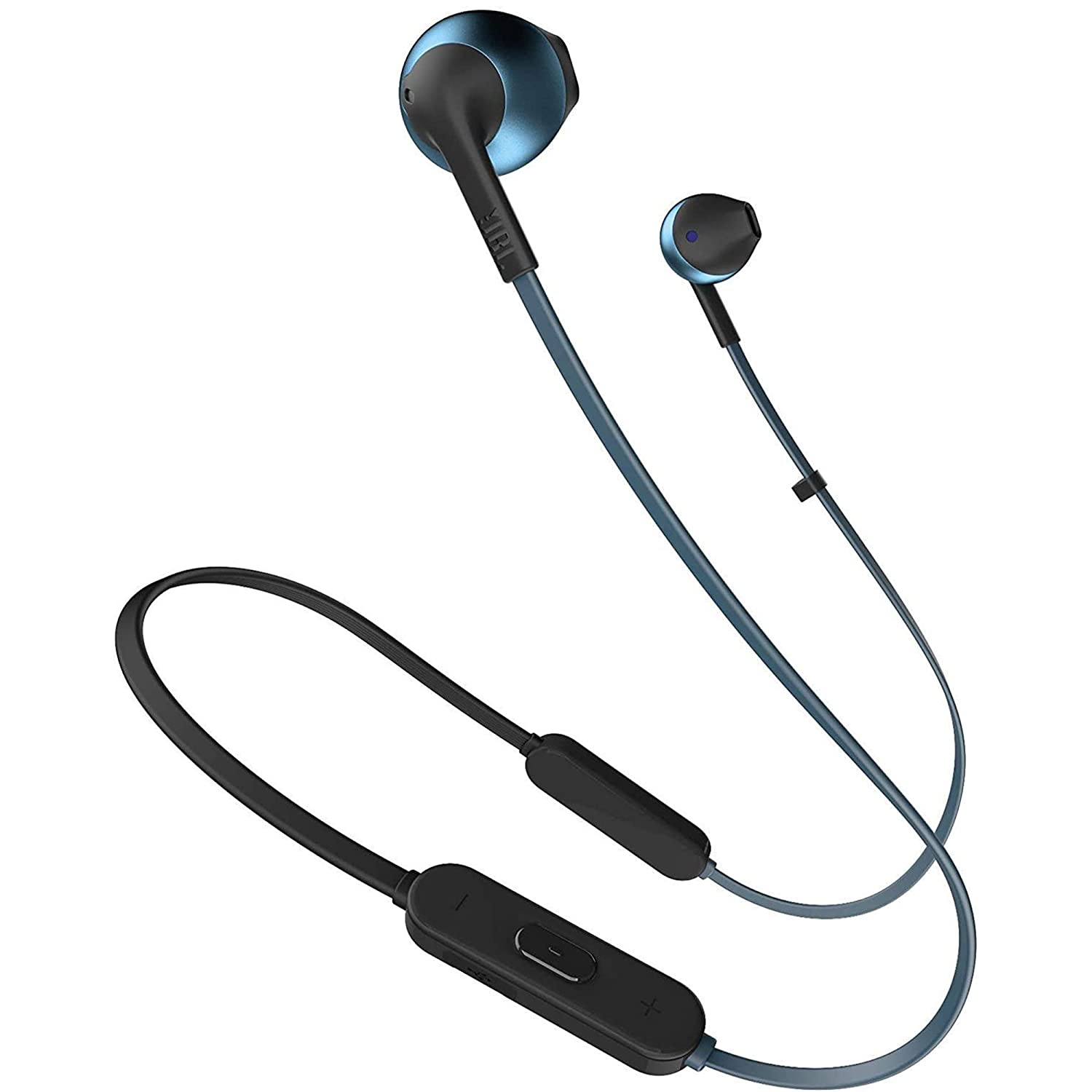 JBL T205BT by Harman Wireless Bluetooth in Ear Neckband Headphones with Mic (Blue)