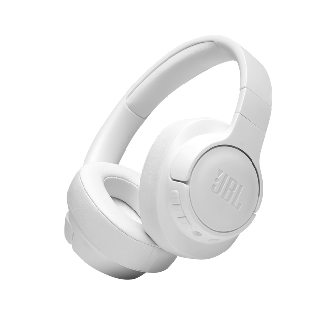 JBL Tune 710BT Wireless Over-Ear Headphones - Bluetooth Headphones with Microphone, 50H Battery, Hands-Free Calls, Portable White