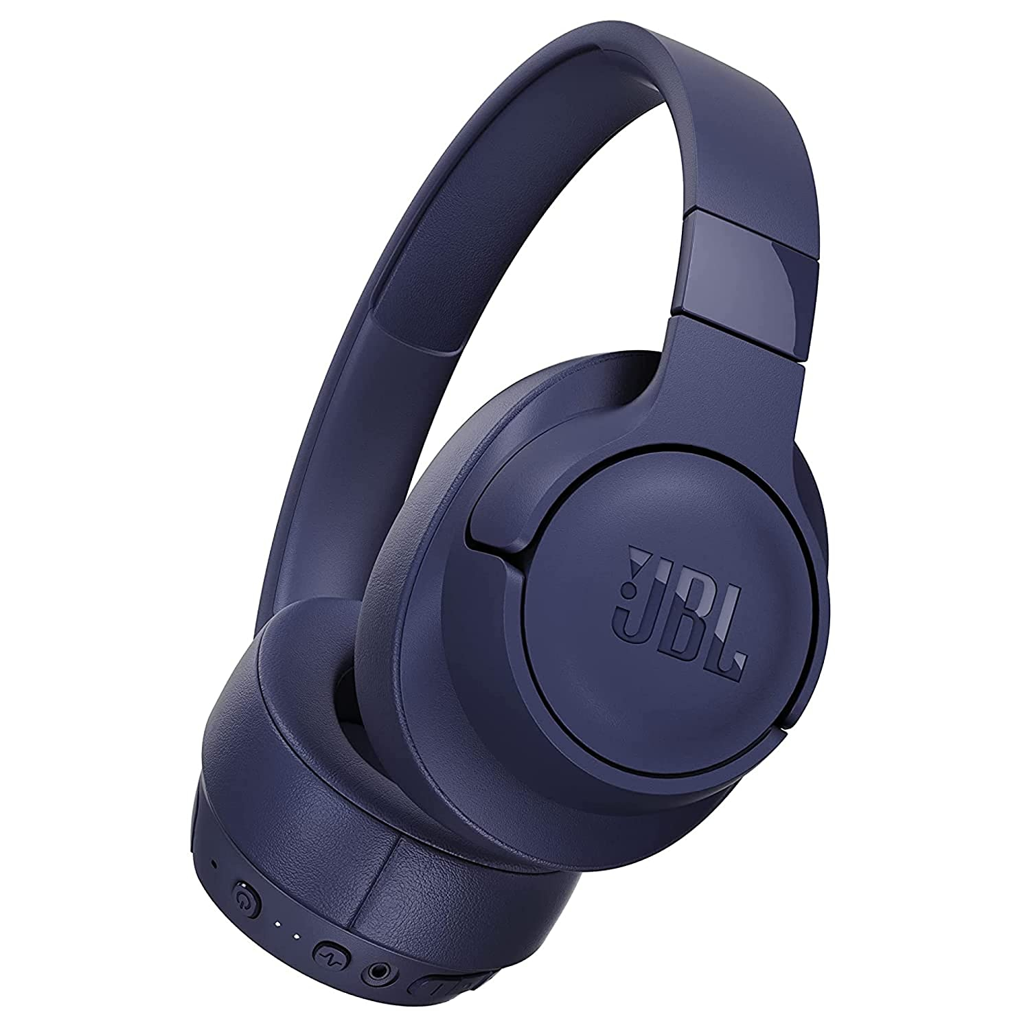 JBL Tune 760NC, Over Ear Active Noise Cancellation Headphones with Mic, up to 50 Hours Playtime, JBL Pure Bass, Google Fast Pair, Dual Pairing, AUX & Voice Assistant Support for Mobile Phones (Blue)