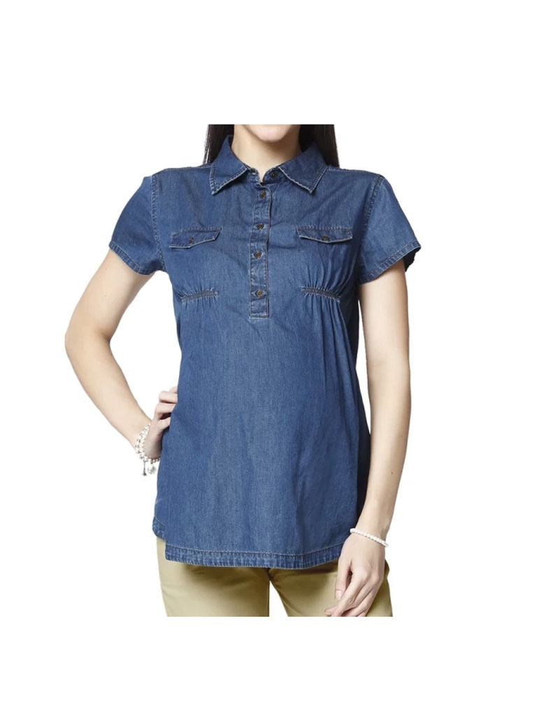 Nine Maternity Denim Shirt 5354