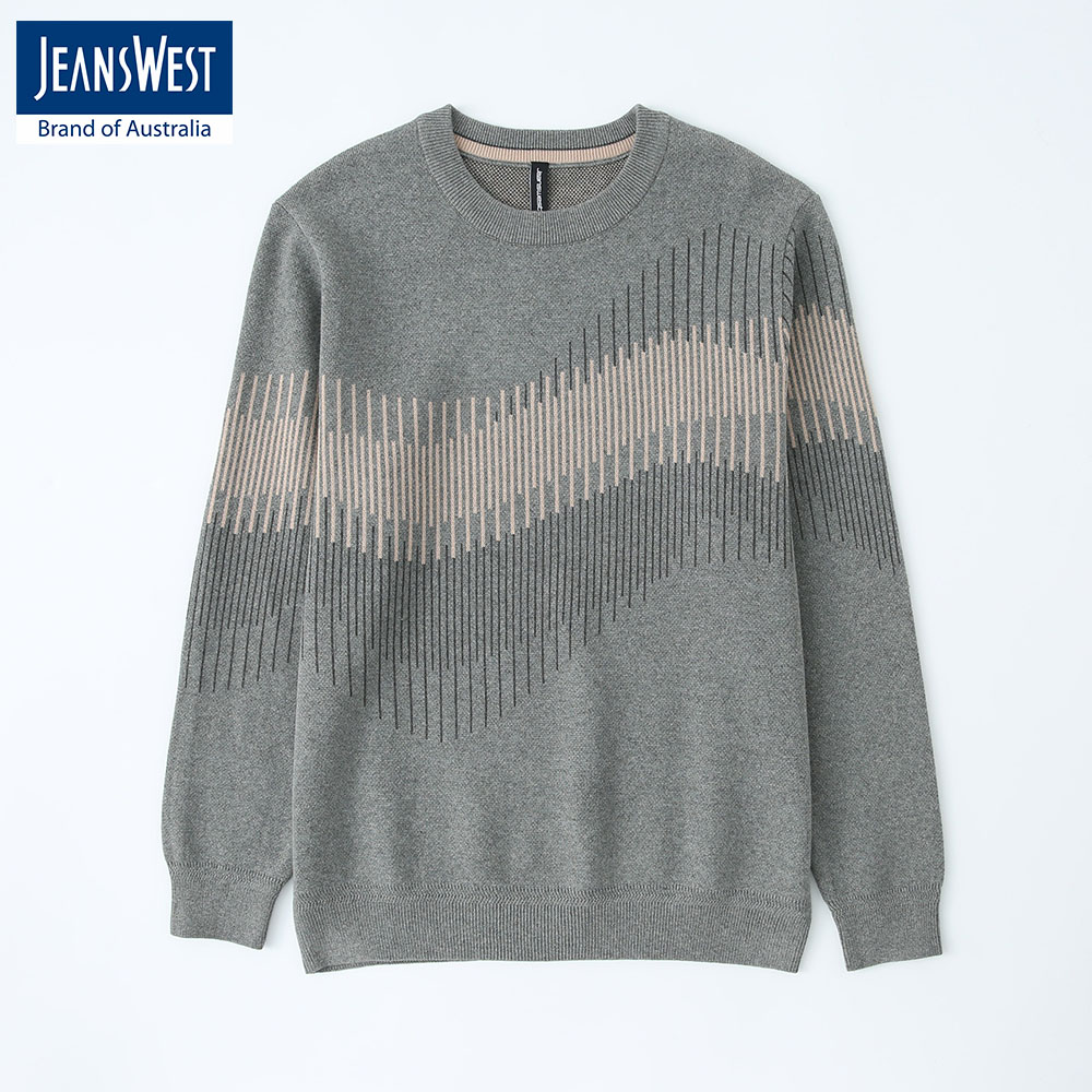 Jeanswest Ash Grey Sweater For Men