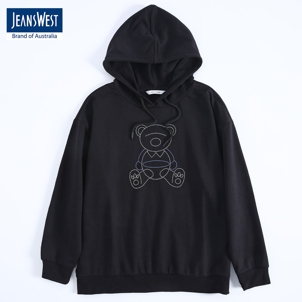Jeanswest Black Hoodie for Women