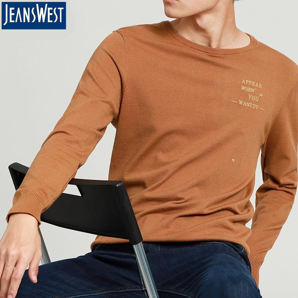 Jeanswest Brown Sweater For Men