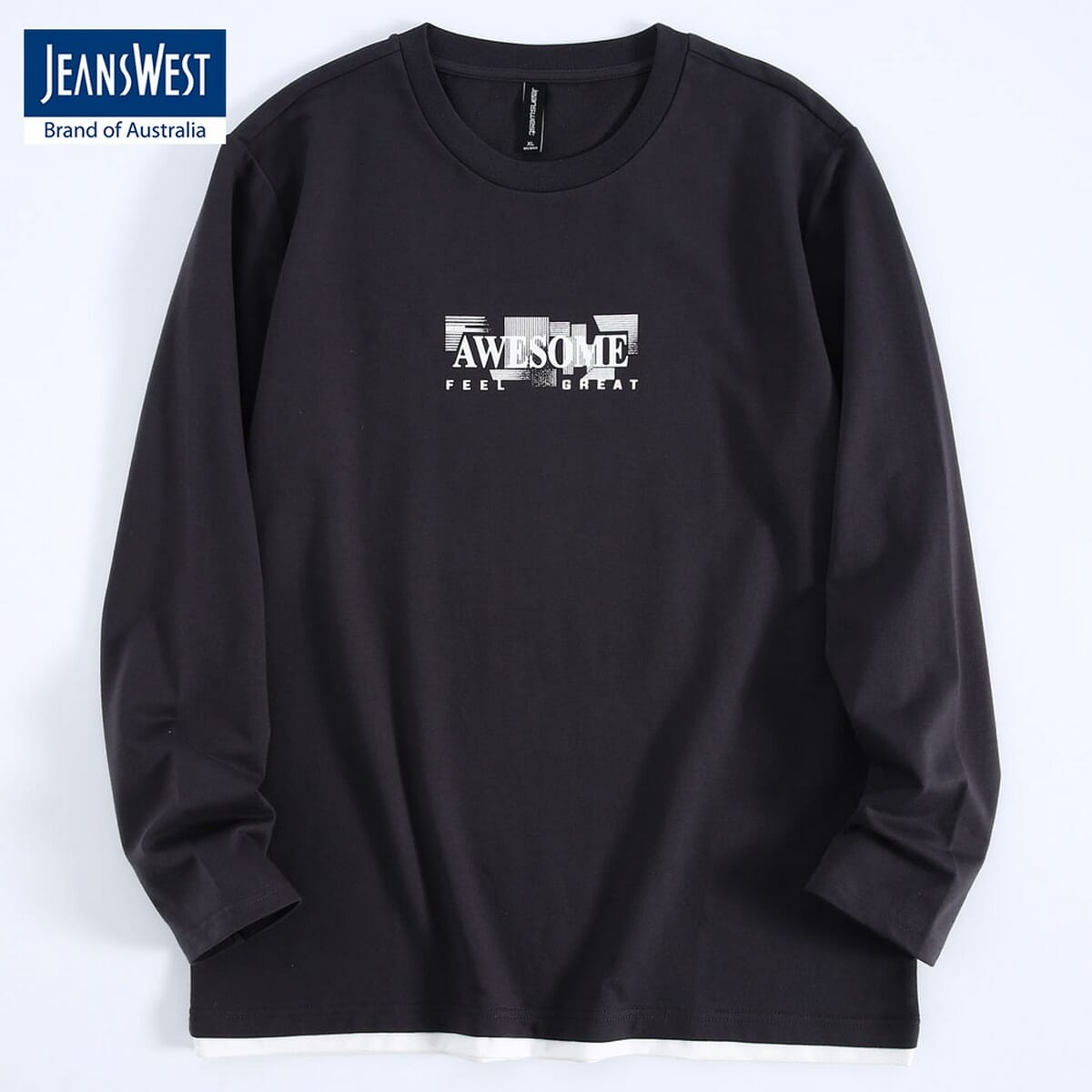Jeanswest Dark Grey Sweatshirt For Men