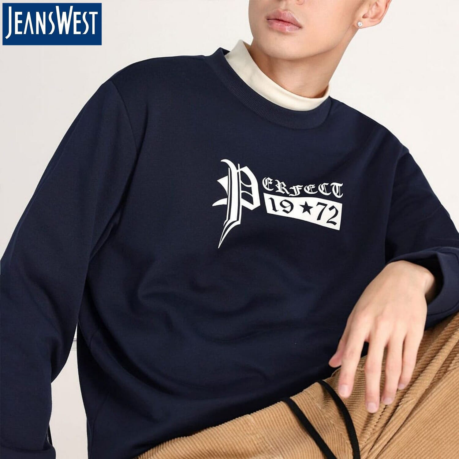 Jeanswest Deep Navy Sweatshirt for Men