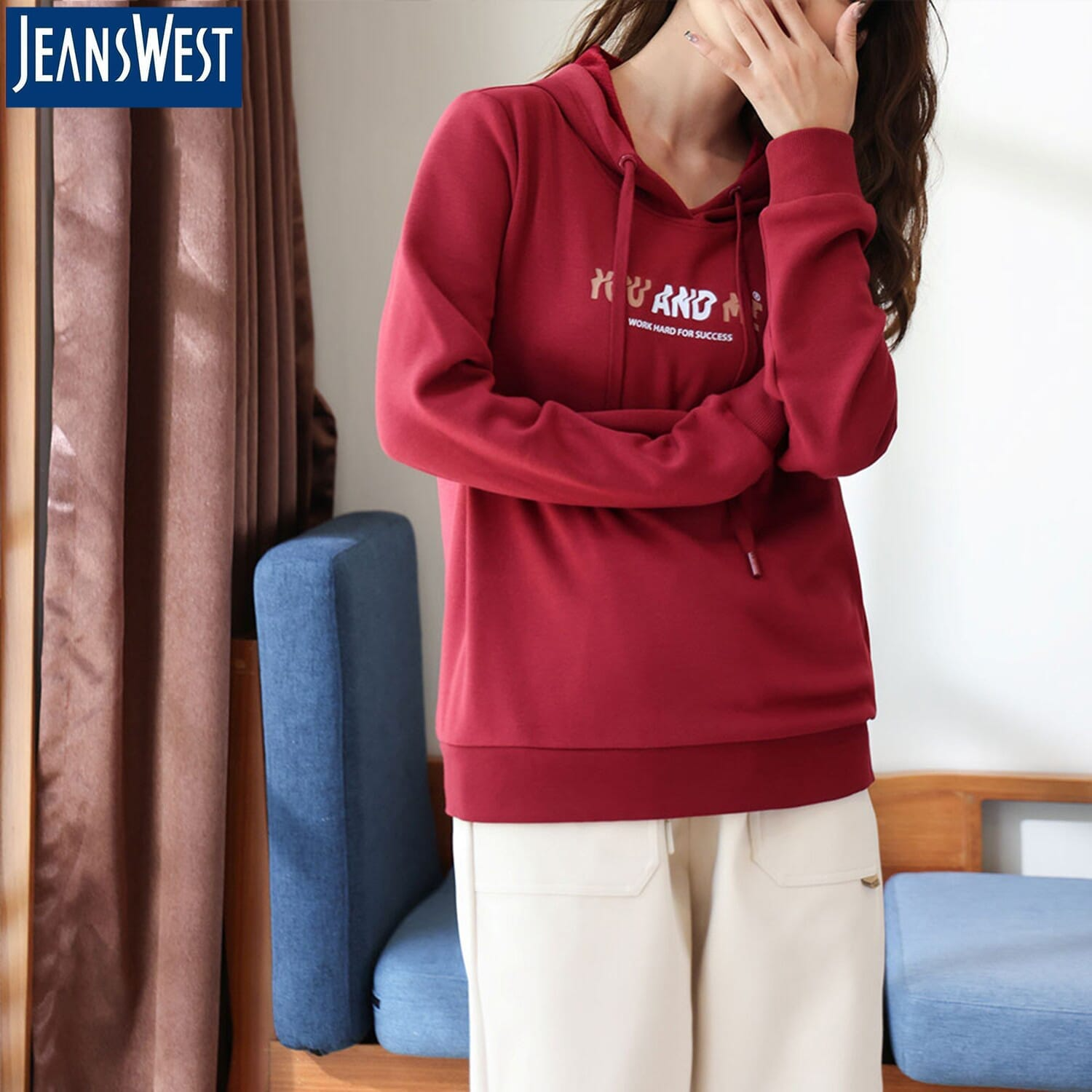 Jeanswest Red Sweatshirt for Women