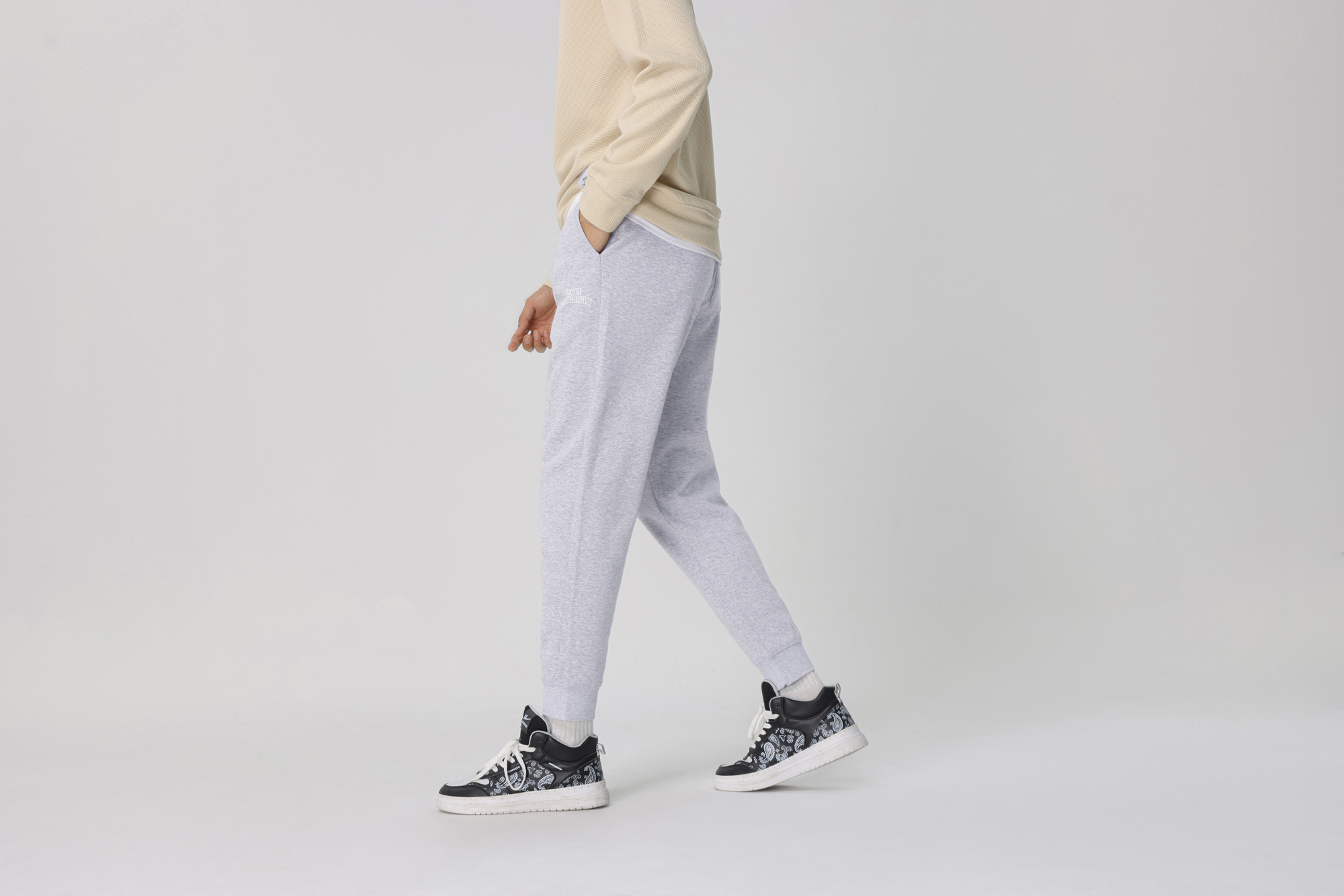 Jeanswest White Joggers for Men