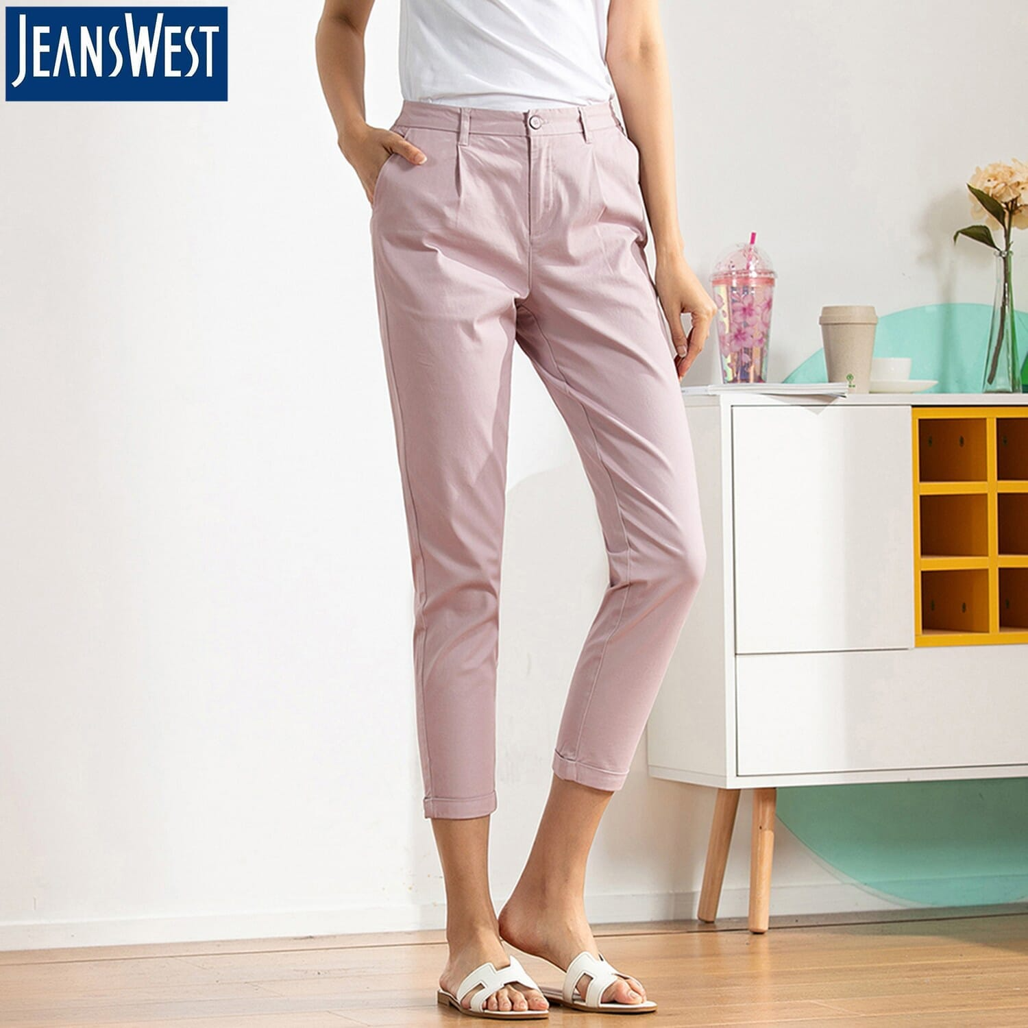 Jeanswest Lilac Capri Pant For Women