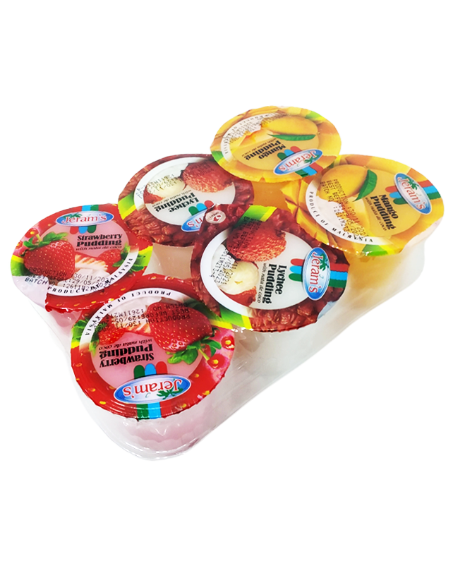 Jeram Fruity Pudding 6s Mix 480g