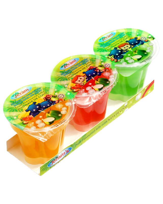 Jeram's Fruit Flavoured Jelly With Nata de Coco 390G